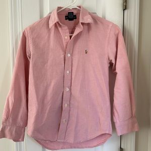 Ralph Lauren pink button down shirt